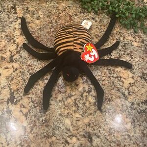 TY Beanie Baby Spinner Spider Halloween Spooky NWT 1996